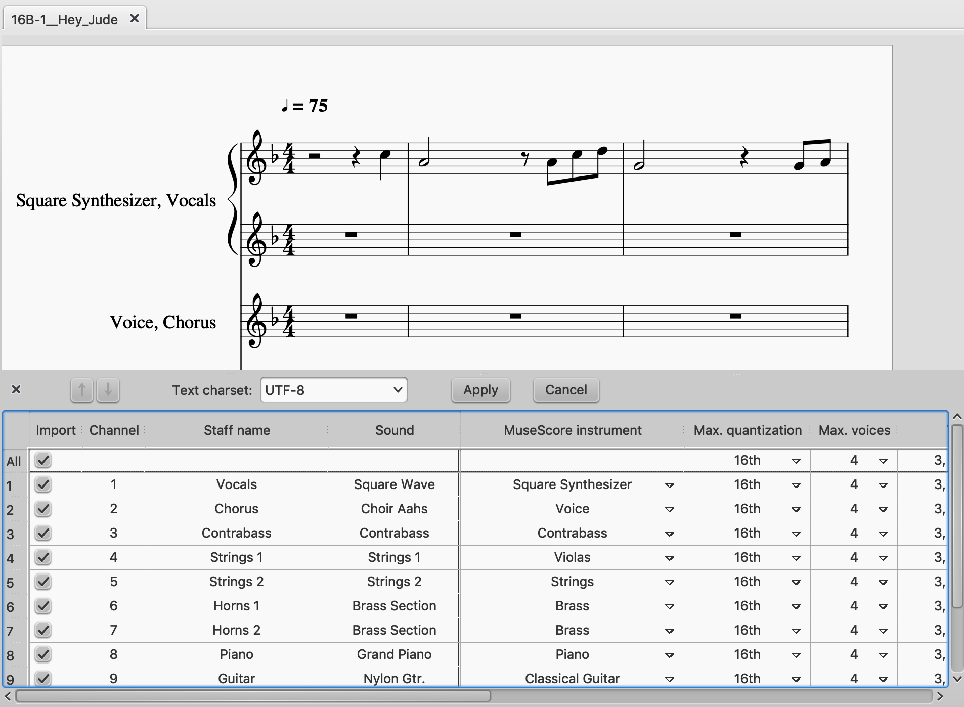 How to generate harmonica tabs from MIDI